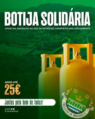 BOTIJA SOLID&Aacute;RIA 2026 | Apoio na Aquisi&ccedil;&atilde;o de G&aacute;s de Petr&oacute;leo Liquefeito (GPL) em Garrafa