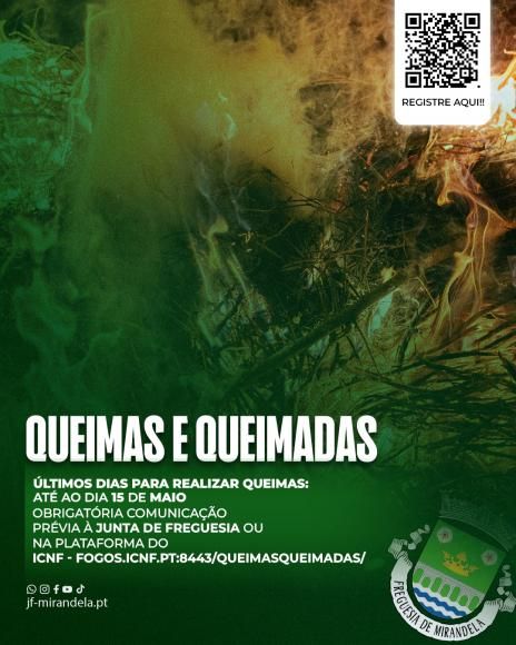 &Uacute;ltimos dias para realizar queimas e queimadas com seguran&ccedil;a