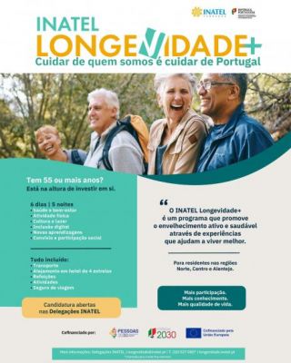 INATEL Longevidade+ | Est&atilde;o abertas as candidaturas!