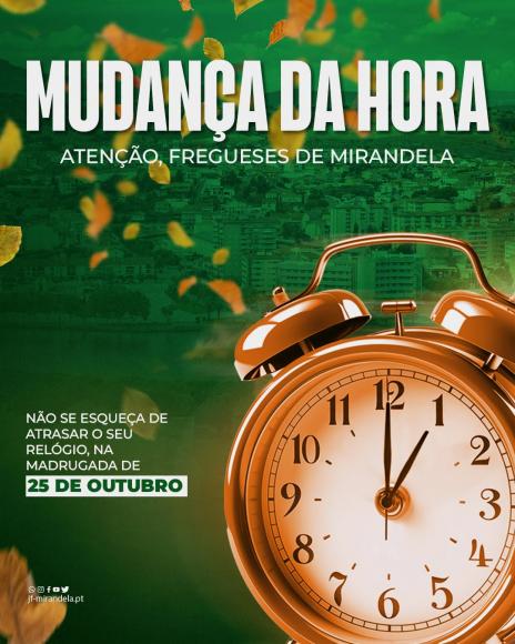 Mudan&ccedil;a da Hora | Hor&aacute;rio de Inverno
