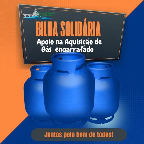 Junta apoio na compra da garrafa de gás