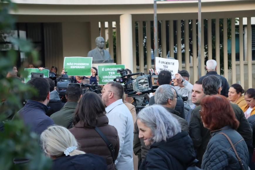 Manifestação em Mirandela pela defesa dos serviços de saúde