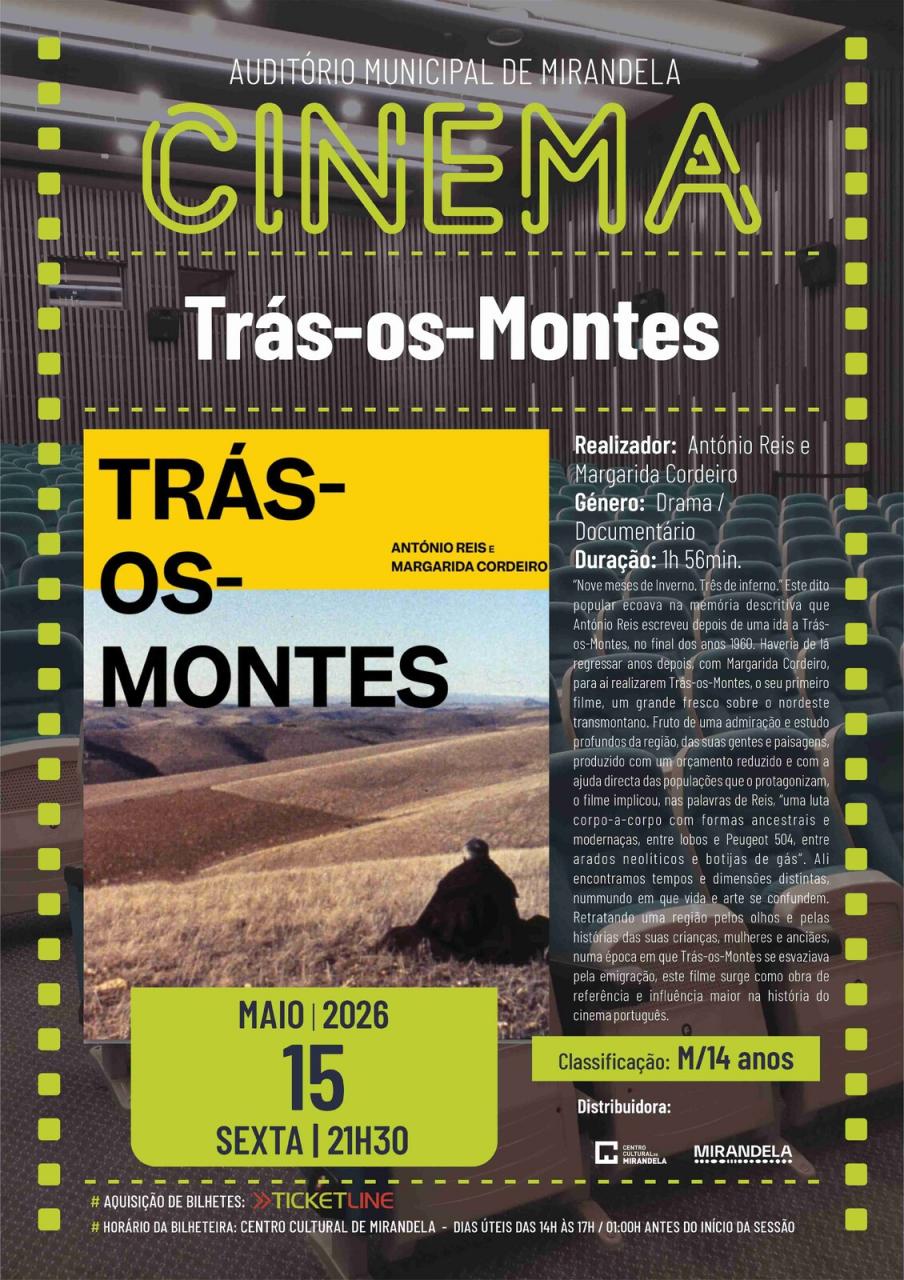 Tr&aacute;s-os-Montes | Cinema - Sess&atilde;o Gratuita