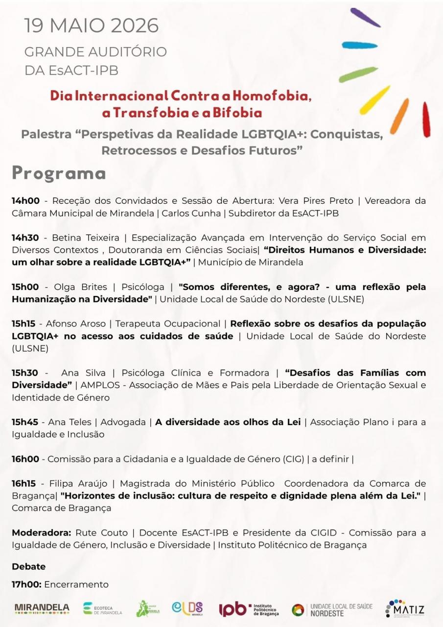 Perspectivas da Realidade LGBTQIA+ : Conquistas, Retrocessos e Desafios Futuros | Dia Internacional Contra a Homofobia, a Transfobia e a Bifobia