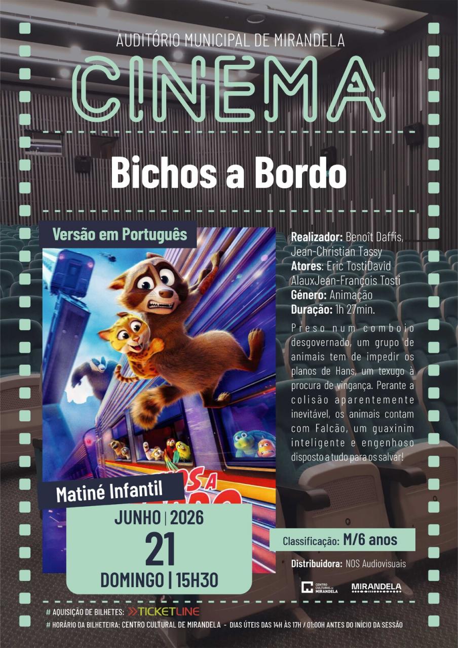 Bichos a Bordo | Cinema - Matin&eacute; Infantil
