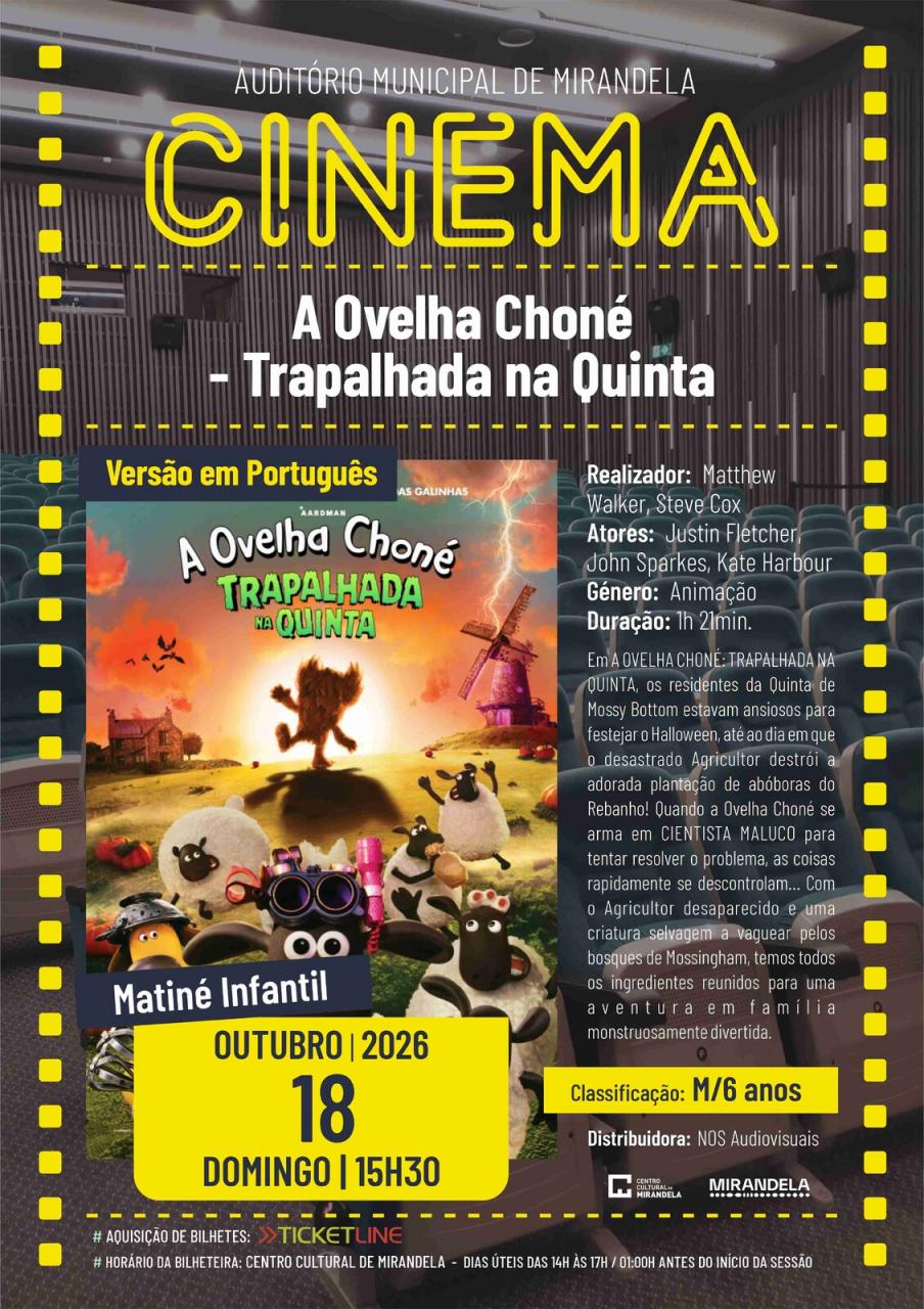 A Ovelha Chon&eacute;: trapalhada na quinta | Cinema - Matin&eacute; Infantil
