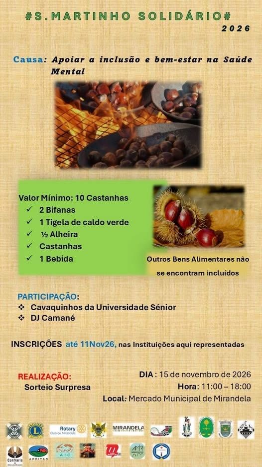 S&atilde;o Martinho Solid&aacute;rio 2026 | AIC & Munic&iacute;pio de Mirandela