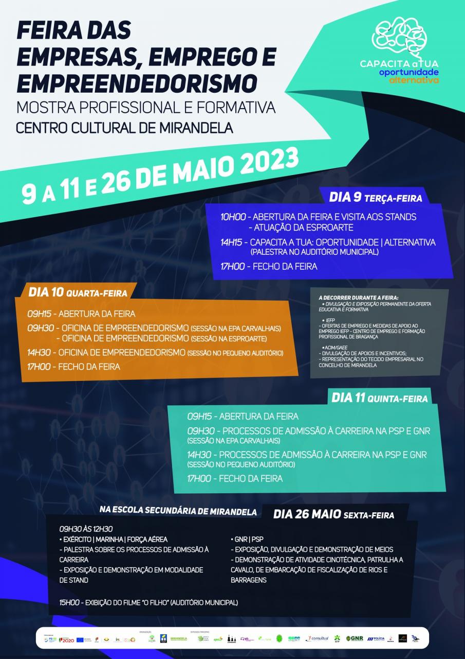 Agenda | Feira das Empresas, Emprego e Empreendedorismo