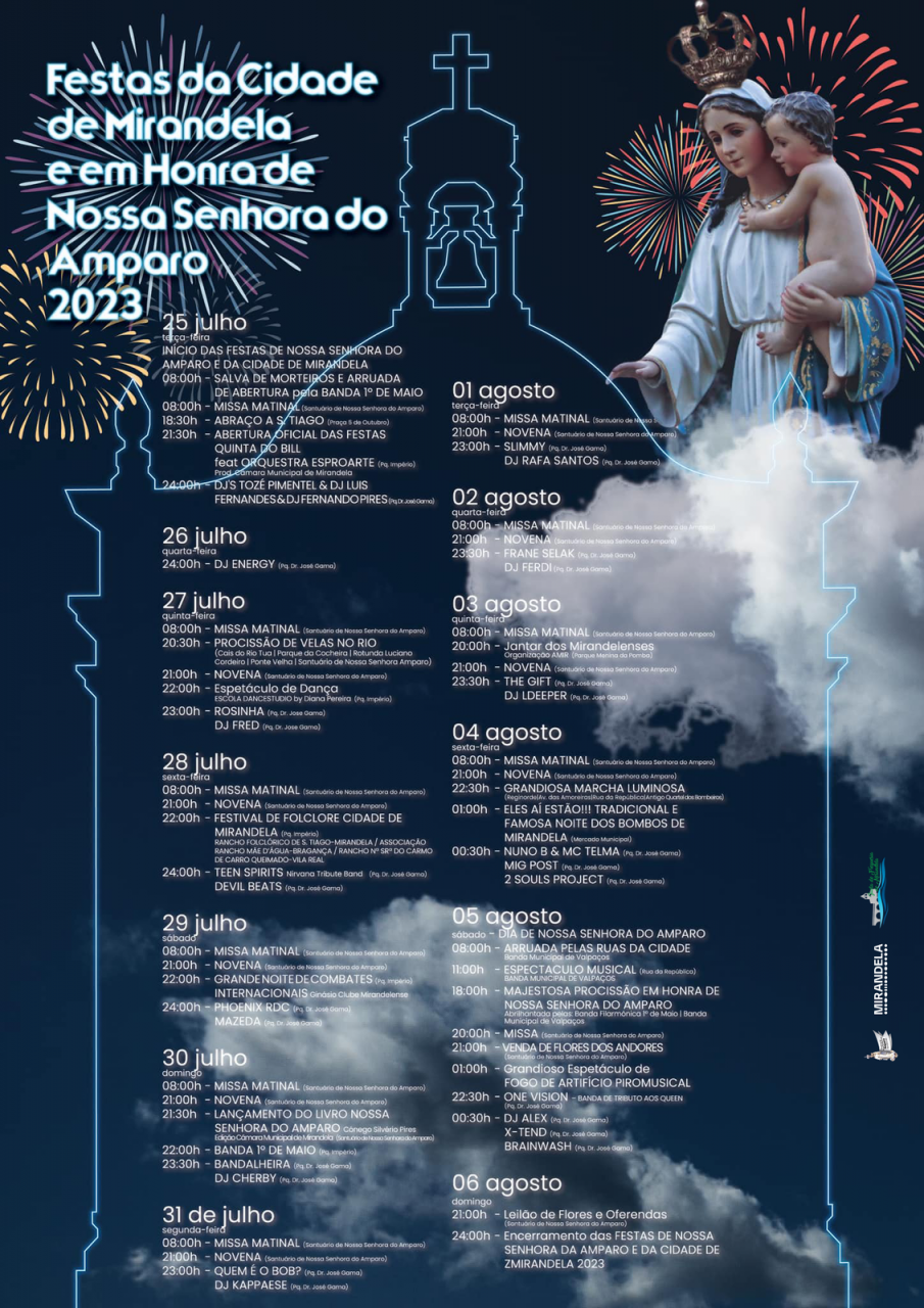 Festas da Cidade de Mirandela e em Honra de Nossa Senhora do Amparo 2023 |