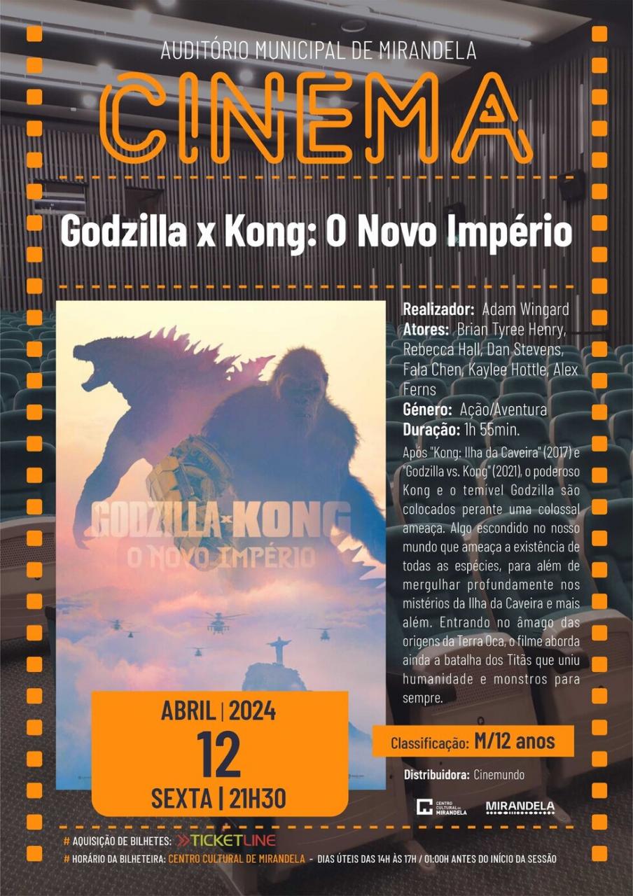 Cinema- Godzilla VS Kong: O Novo Império 