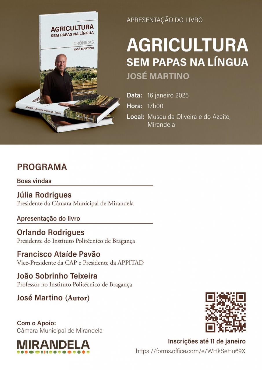 Apresentação do livro 'Agricultura: sem Papas na Língua' de José Martino | MOA