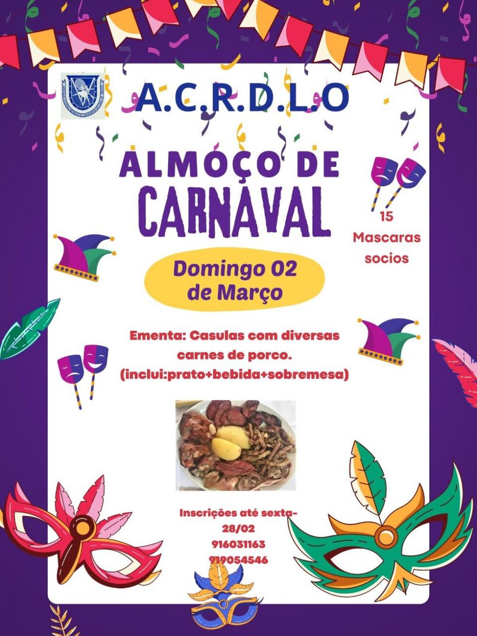 Almoço de Carnaval | Lamas de Orelhão