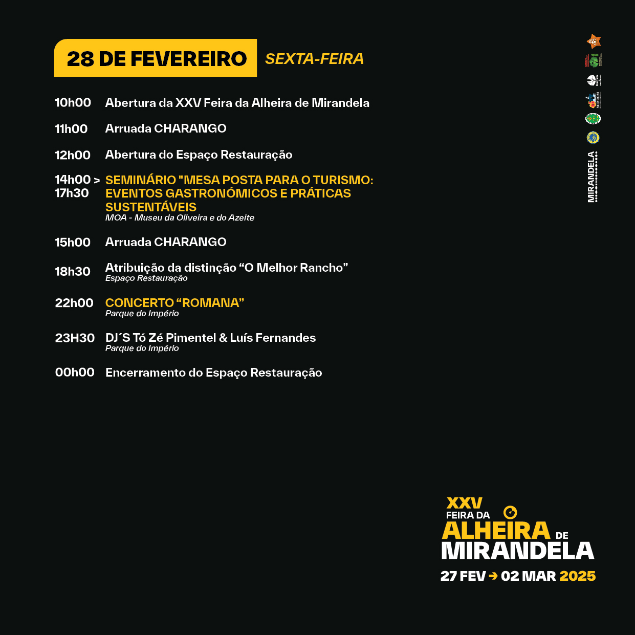 XXV Feira da Alheira de Mirandela- 27 de Fevereiro a 2 de Março
