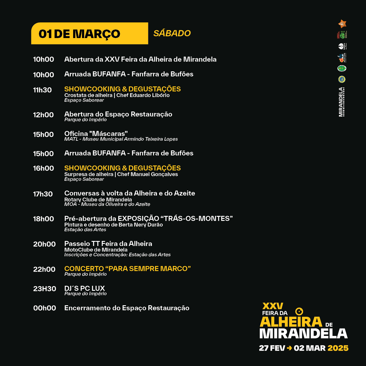 XXV Feira da Alheira de Mirandela- 27 de Fevereiro a 2 de Março