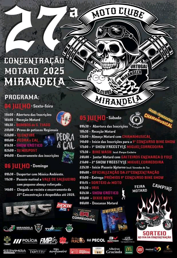 27ª Concentração Motard Mirandela 2025