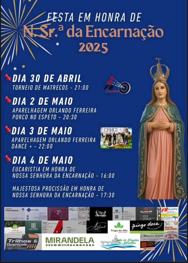 Festa em honra de Nossa Senhora da Encarnação 2025