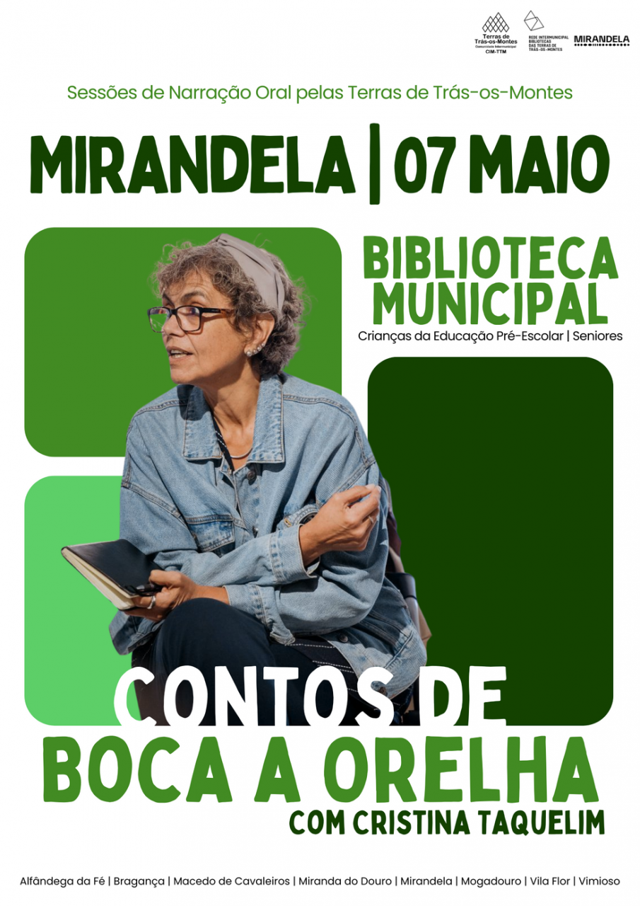 'Contos de Boca a Orelha' com Cristina Taquelim