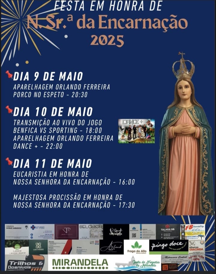Festa em honra de Nossa Senhora da Encarnação 2025