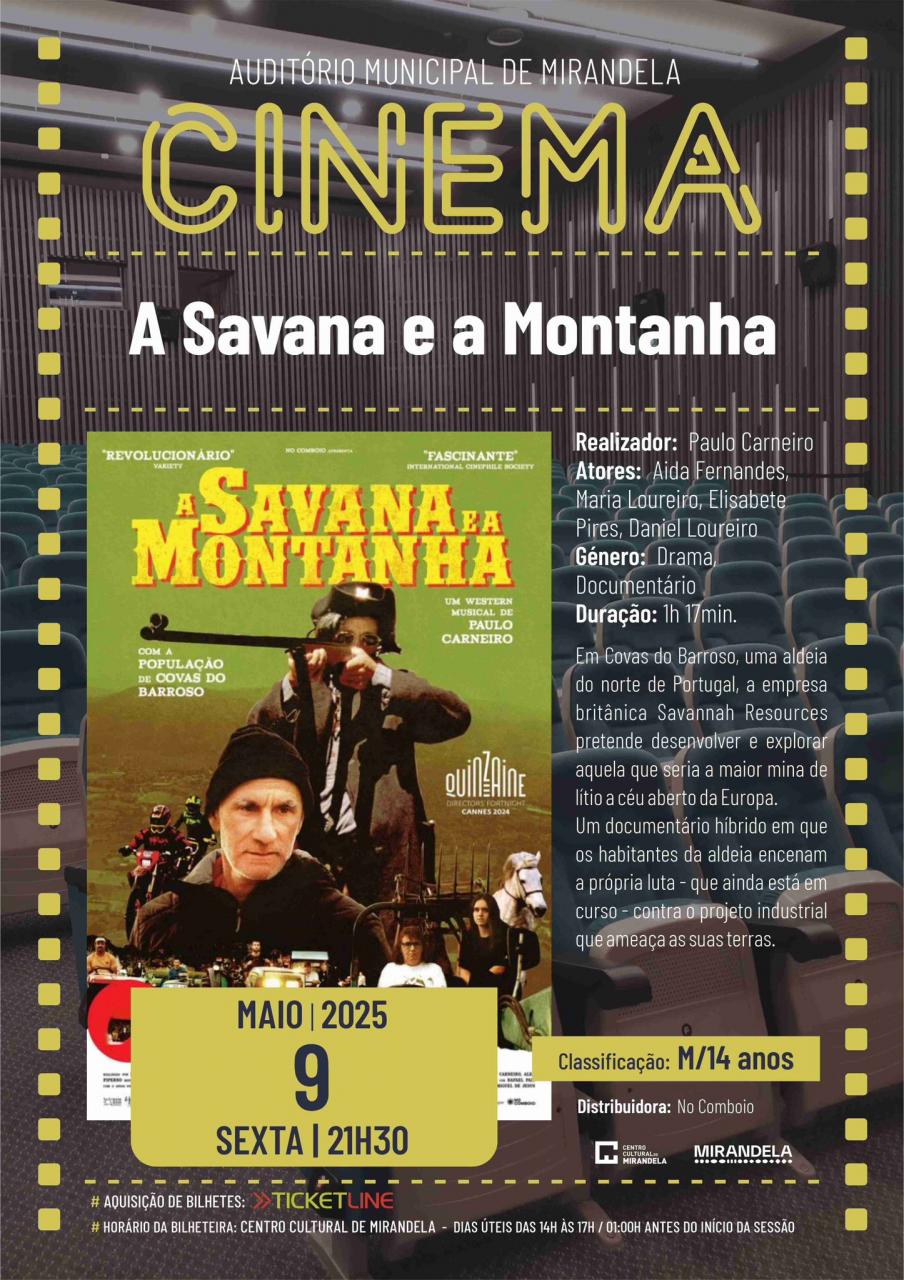 A savana e a Montanha- Cinema Mirandela 
