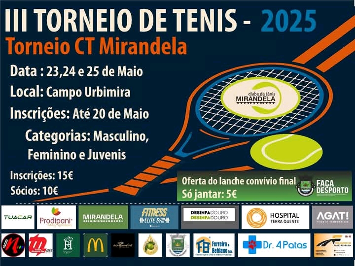 III Torneio de tenis- 2025