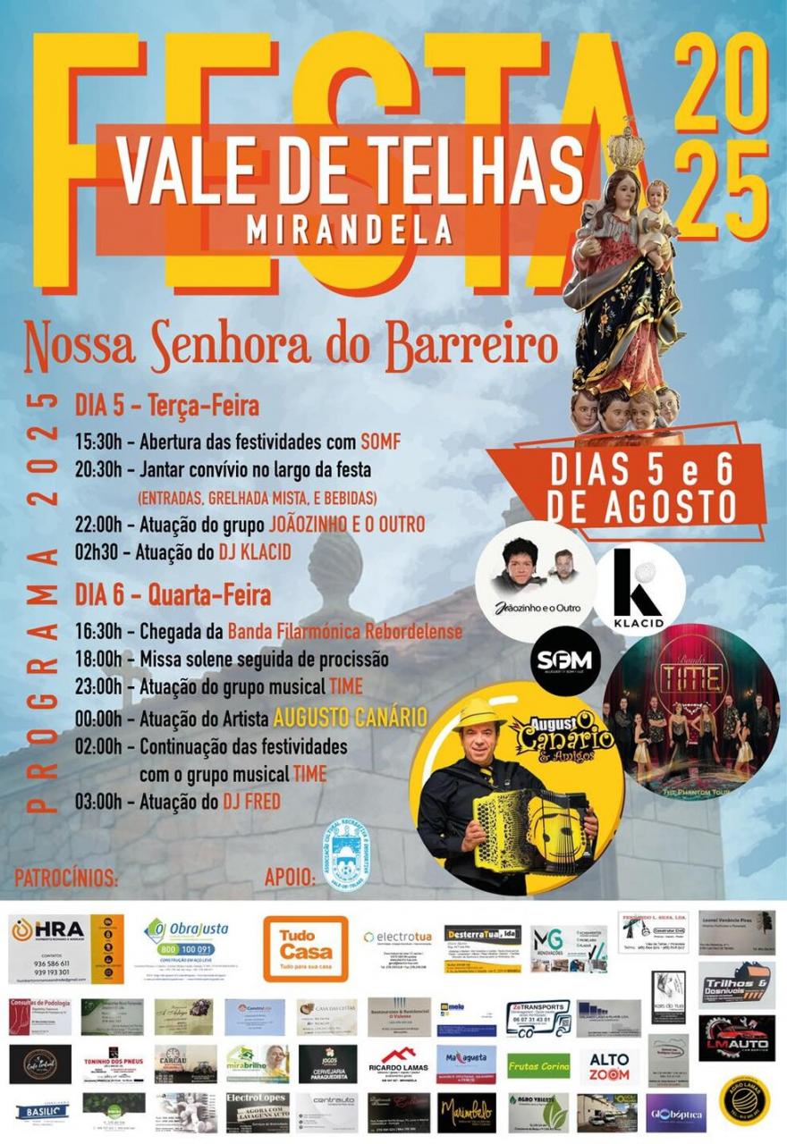 Festa em Honra de Nossa Senhora do Barreiro | Vale de Telhas