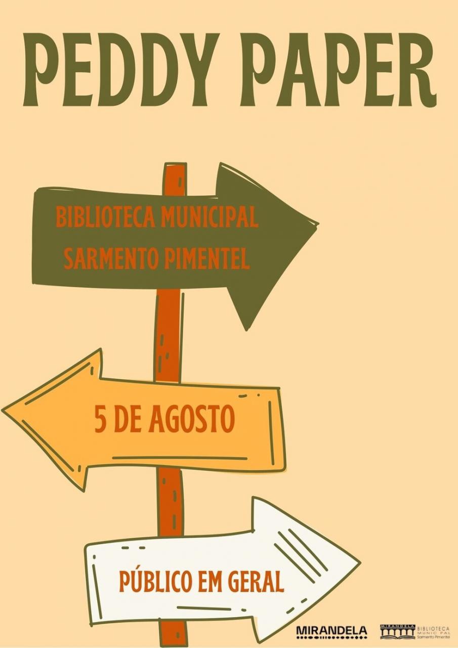 Peddy Paper | Aniversário da Biblioteca Municipal Sarmento Pimentel