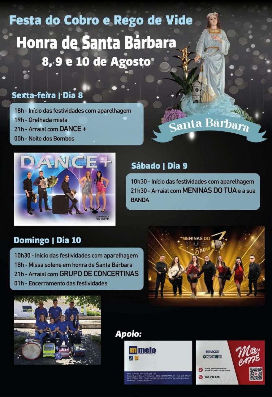Festa do Cobro e Rego de Vide em Honra de Santa Bárbara