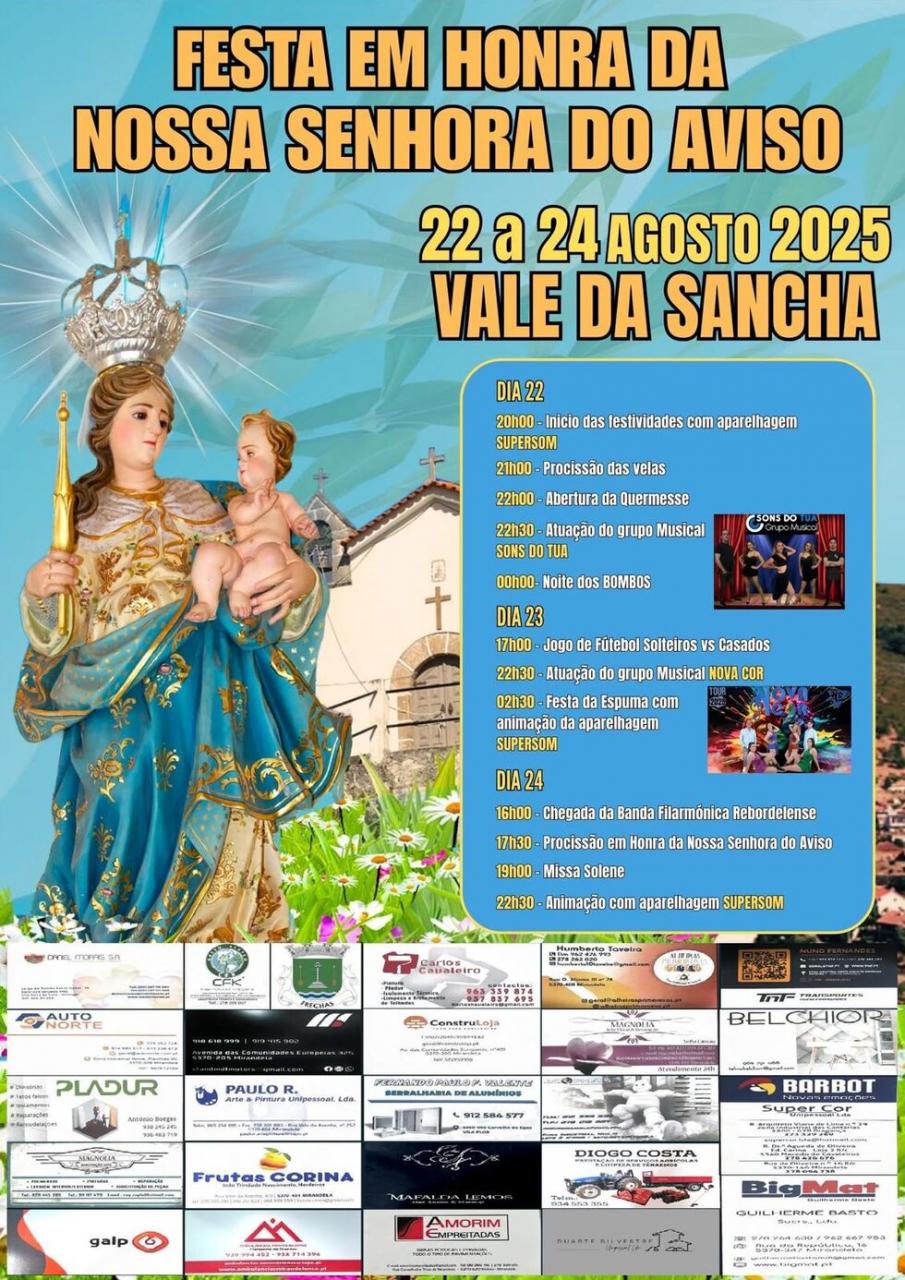 Festa em Honra da Nossa Senhora do Aviso | Vale da Sancha