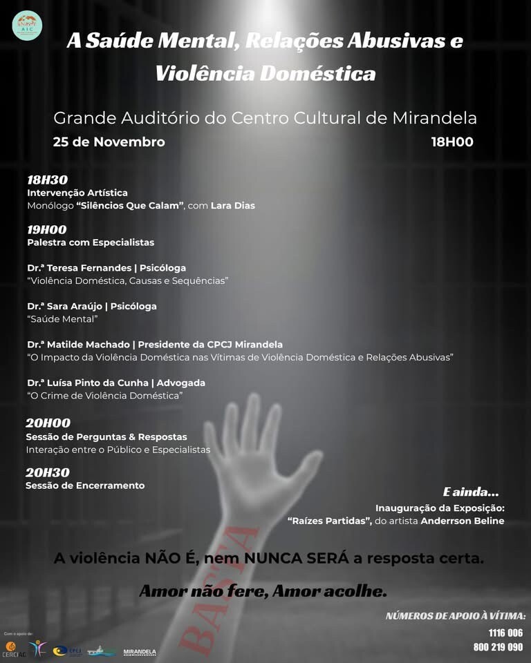 A Saúde Mental, Relações Abusivas e Violência Doméstica | AIC - Associação Iniciativa Cultural Recreativa e Social