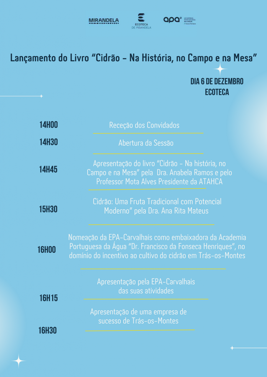 Apresentação do livro 'Cidrão - Na História, no Campo e na Mesa' | Ecoteca