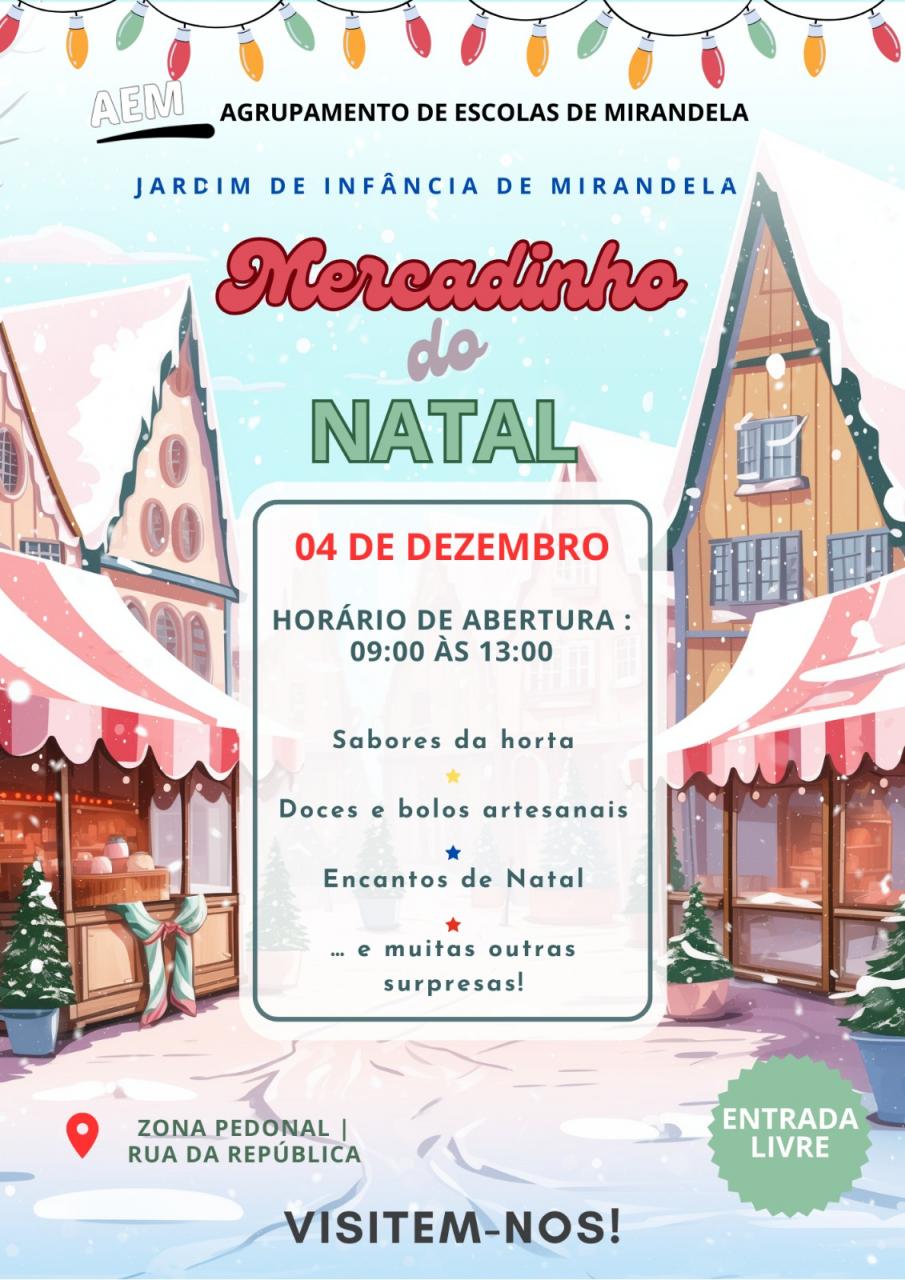 Mercadinho de Natal em Mirandela!