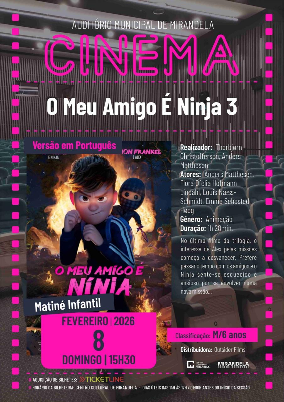 O Meu Amigo &eacute; Ninja 3 | Cinema - Matin&eacute; Infantil