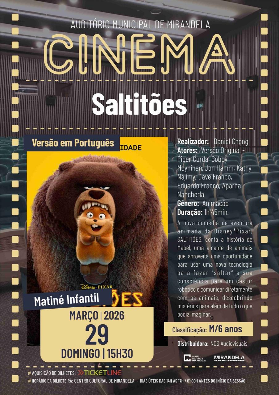 Saltit&otilde;es | Cinema - Matin&eacute; Infantil